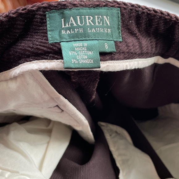Brown corduroy Ralph Lauren pants - Picture 3 of 3